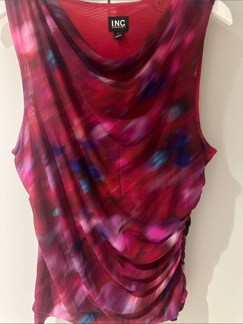 INC International Concepts Red Sleeveless Top